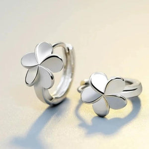 Sterling Silver Flower Hoop Earrings for Women Animal Jewelry