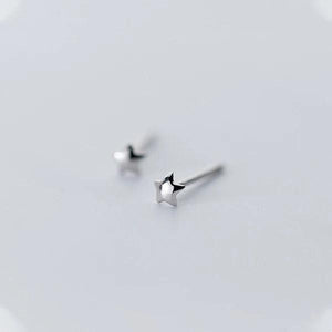 925 Sterling Silver Tiny Stars Earrings for Kids Girl Jewelry