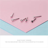 925 Sterling Silver Tiny Stars Earrings for Kids Girl Jewelry