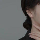 Silver 925 Stud Earrings For Women - Keep Pierced Ears Small