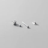 Silver 925 Stud Earrings For Women - Keep Pierced Ears Small