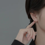 Silver 925 Stud Earrings For Women - Keep Pierced Ears Small