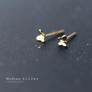 Butterfly Stud Earrings 925 Sterling Silver Jewelry for Kids
