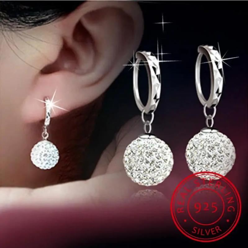 925 Silver Zirconia Earrings Women