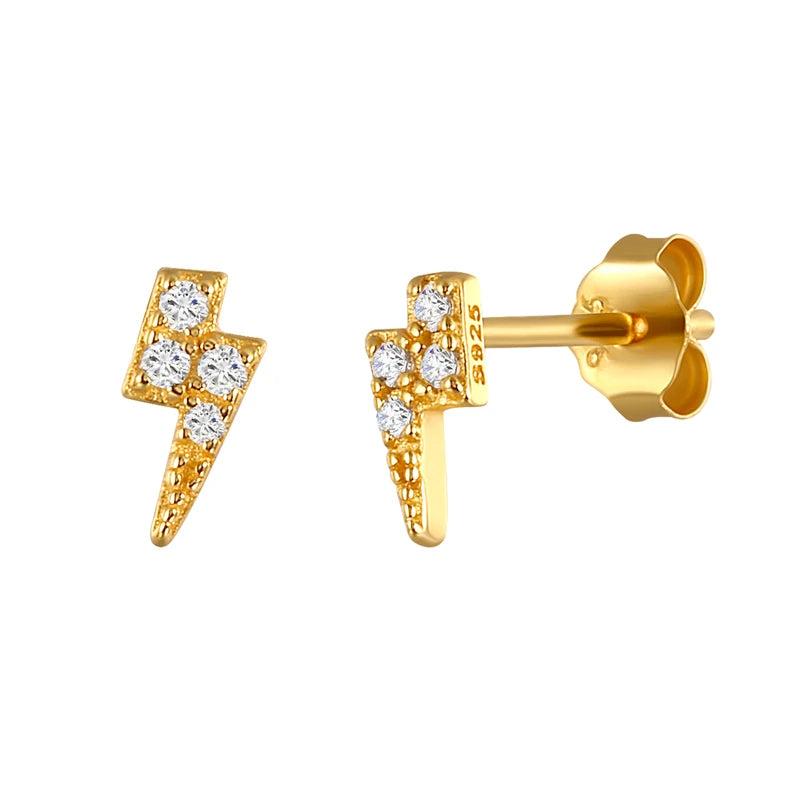 Minimalist Geometric Cross/Eyes/Heart Stud Earrings 925 Sterling Silver