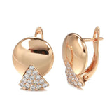 Geometric Zircon Drop Earrings 585 Jewelry Girls Party