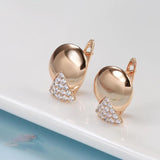 Geometric Zircon Drop Earrings 585 Jewelry Girls Party