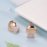 Geometric Zircon Drop Earrings 585 Jewelry Girls Party
