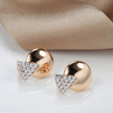 Geometric Zircon Drop Earrings 585 Jewelry Girls Party
