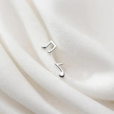 Music Note Stud Earrings 925 Silver