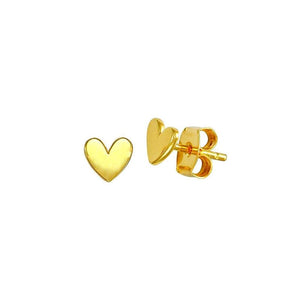 925 Silver Red Purple Enamel Heart Stud Earrings Girls Gift