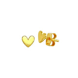 925 Silver Red Purple Enamel Heart Stud Earrings Girls Gift