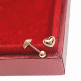 Purple Heart Earrings for Women 14K Rose Romantic Jewelry