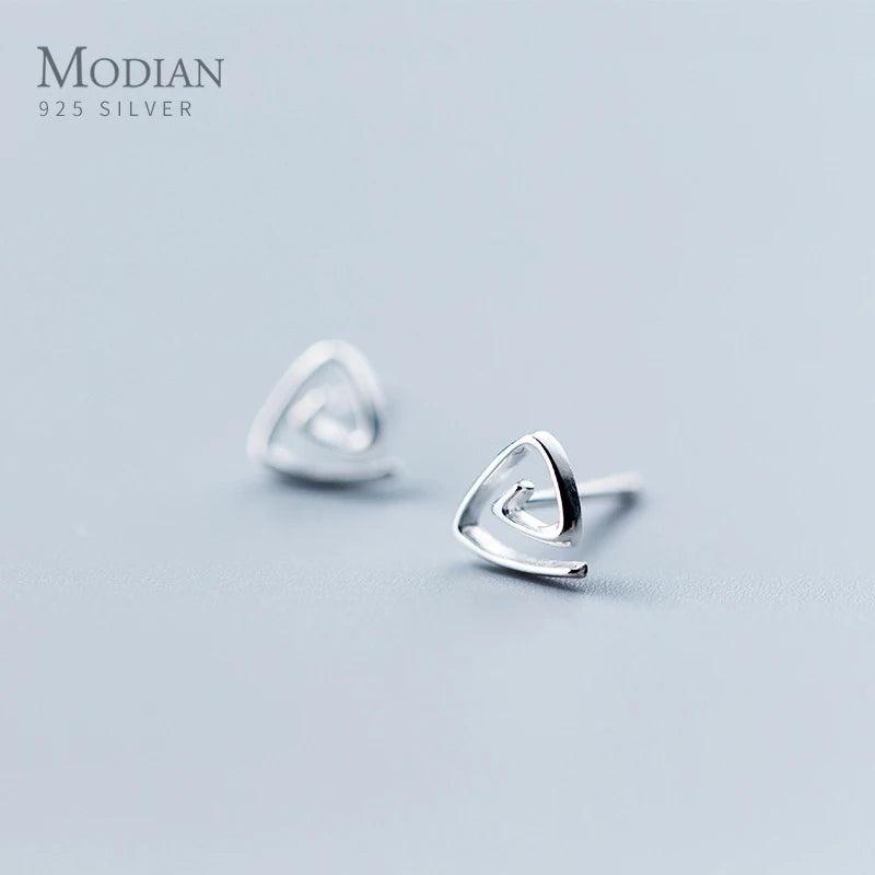 925 Silver Triangle Stud Earring for Women
