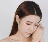 925 Silver Crystal Star Stud Earrings for Women