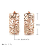Boho Hollow Rose Ethnic Wedding Earrings Vintage Jewelry