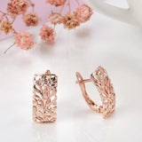 Boho Hollow Rose Ethnic Wedding Earrings Vintage Jewelry