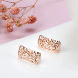 Boho Hollow Rose Ethnic Wedding Earrings Vintage Jewelry