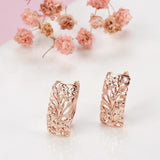 Boho Hollow Rose Ethnic Wedding Earrings Vintage Jewelry