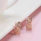 Boho Hollow Rose Ethnic Wedding Earrings Vintage Jewelry