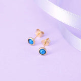 Sterling Silver Zircon Moon Star Stud Earrings Crystal Snake Ear Stud
