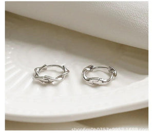 925 Silver Twisted Earrings for Women - Sexy Jewelry Gift
