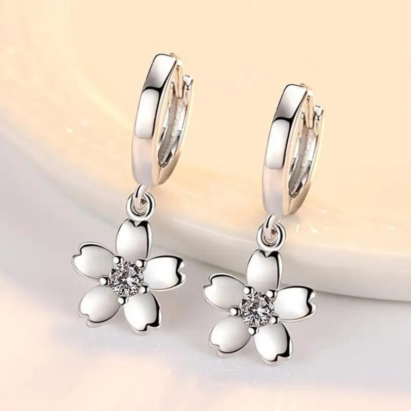 925 Silver Fresh Cherry Drop Earrings S-E451