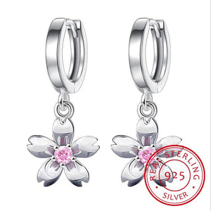 925 Silver Fresh Cherry Drop Earrings S-E451