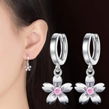 925 Silver Fresh Cherry Drop Earrings S-E451
