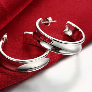 925 Silver Pretty stud earrings for woman Christmas Street Jewel