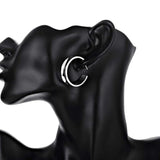 925 Silver Pretty stud earrings for woman Christmas Street Jewel