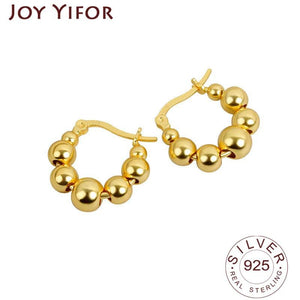 925 Silver Punk Cuba Chain Gothic Stud Earrings for Women
