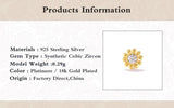 925 Silver Sun Flower Cartilage Piercing Stud Earrings Women Labret Jewelry