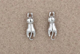 925-Sterling-Silver Little Cat Stud Earrings for Women Gift