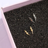 925 Sterling Silver Mini Lightning Stud Earrings for Women