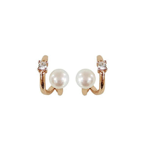 925 Silver Pearl Champagne Stud Earring for Women