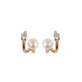925 Silver Pearl Champagne Stud Earring for Women