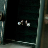 925 Silver Pearl Champagne Stud Earring for Women
