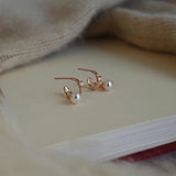 925 Silver Pearl Champagne Stud Earring for Women