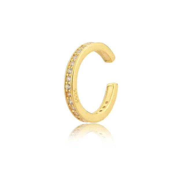 925 Sterling Silver Geometric Ear Cuff Clip Earrings
