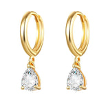 Silver Filled CZ Zircon Women's Dangle Earrings