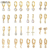 Silver Filled CZ Zircon Women's Dangle Earrings