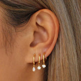 Silver Filled CZ Zircon Women's Dangle Earrings