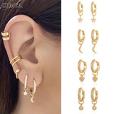 Silver Filled CZ Zircon Women's Dangle Earrings