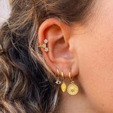 Silver Filled CZ Zircon Women's Dangle Earrings