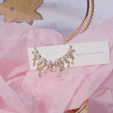 14k Real Jewelry Pearl Zircon Tassel Earrings for Woman