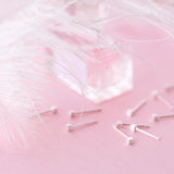 925 Silver Cube Stud Earrings for Women Daily Jewelry