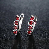 HUAMI Micro Inlay Crystal Drop Earrings for Women with 4 Zircon Jewelry