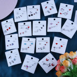 Crystal Earrings Set 925 Sterling Silver Zircon Stone Jewelry for Women