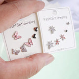 Crystal Earrings Set 925 Sterling Silver Zircon Stone Jewelry for Women